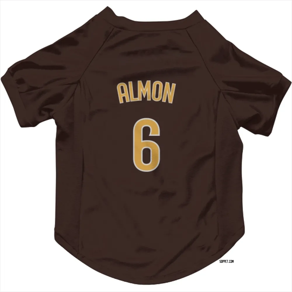 San Diego Padres Bill Almon Brown Pet Jersey for Dog & Cat