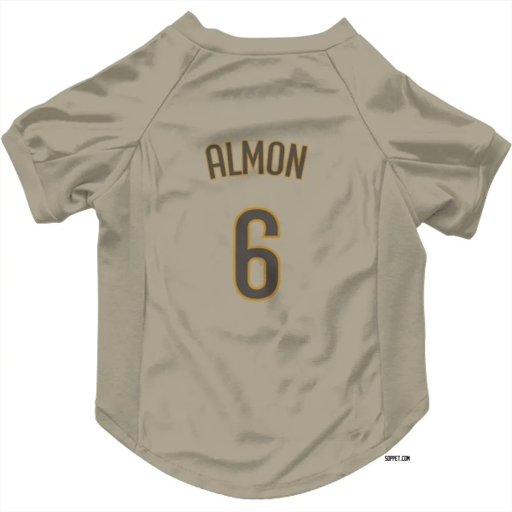 San Diego Padres Bill Almon Tan Pet Jersey for Dog & Cat