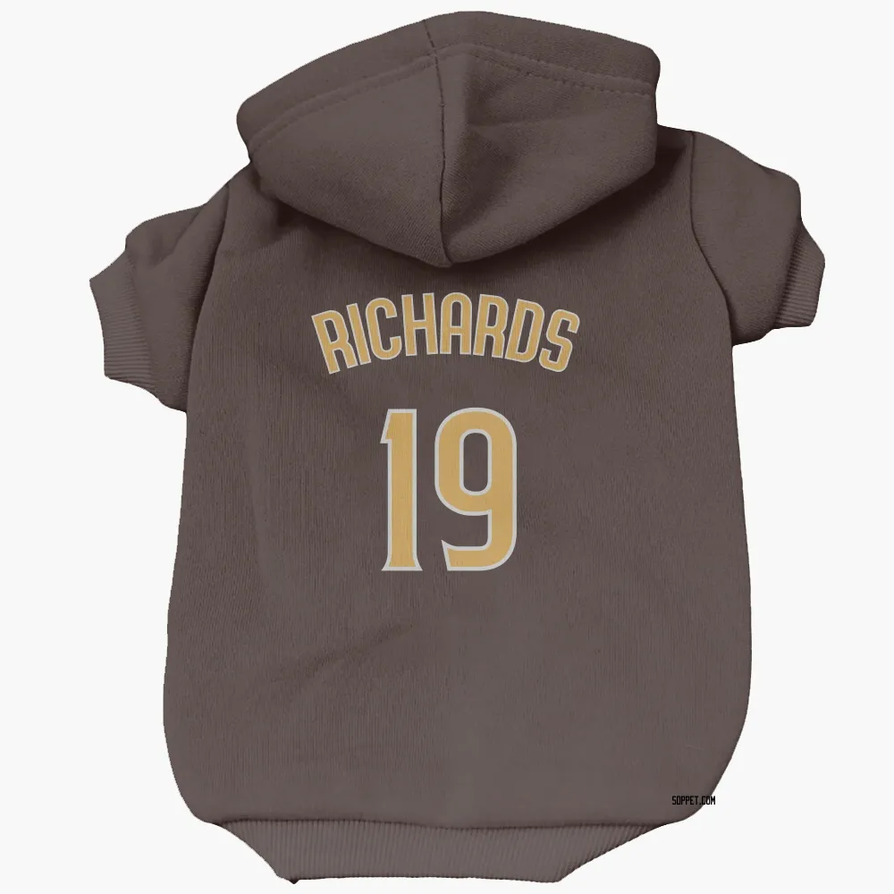 San Diego Padres Gene Richards Brown Pet Hoodie for Dog & Cat