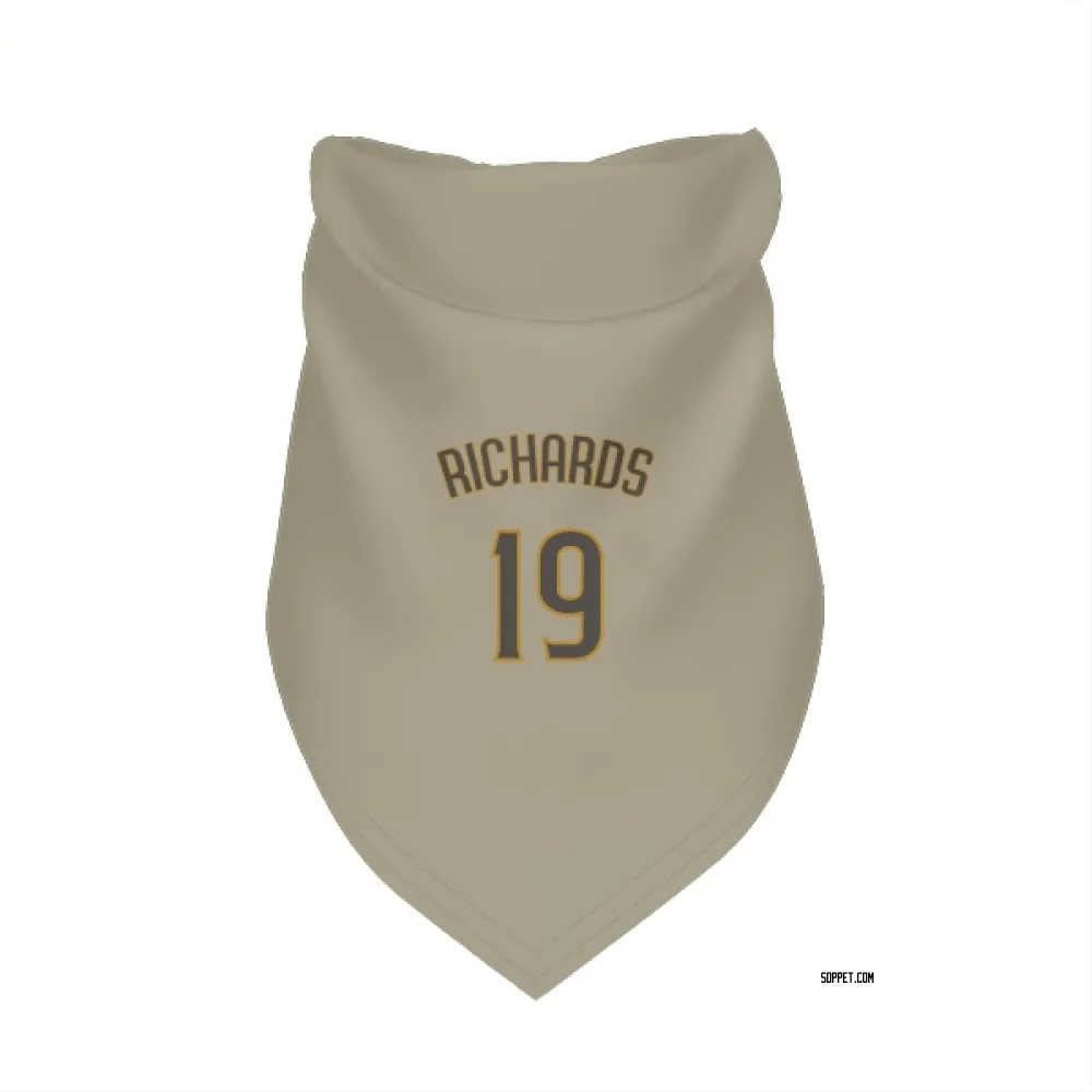San Diego Padres Gene Richards Tan Pet Bandana for Dog & Cat