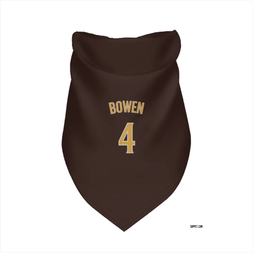 San Diego Padres Jase Bowen Brown Pet Bandana for Dog & Cat