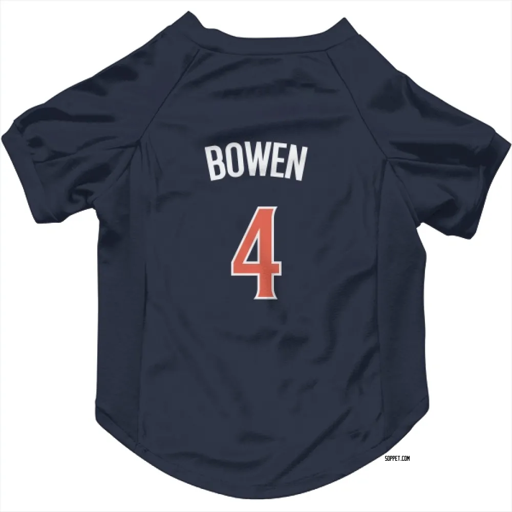 San Diego Padres Jase Bowen Navy Pet Jersey for Dog & Cat