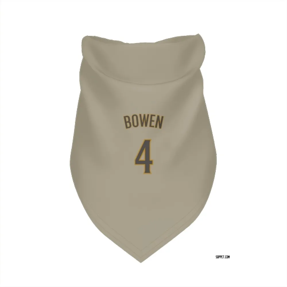 San Diego Padres Jase Bowen Tan Pet Bandana for Dog & Cat