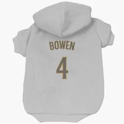 San Diego Padres Jase Bowen White/Brown Pet Hoodie for Dog & Cat