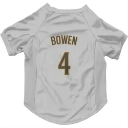 San Diego Padres Jase Bowen White/Brown Pet Jersey for Dog & Cat