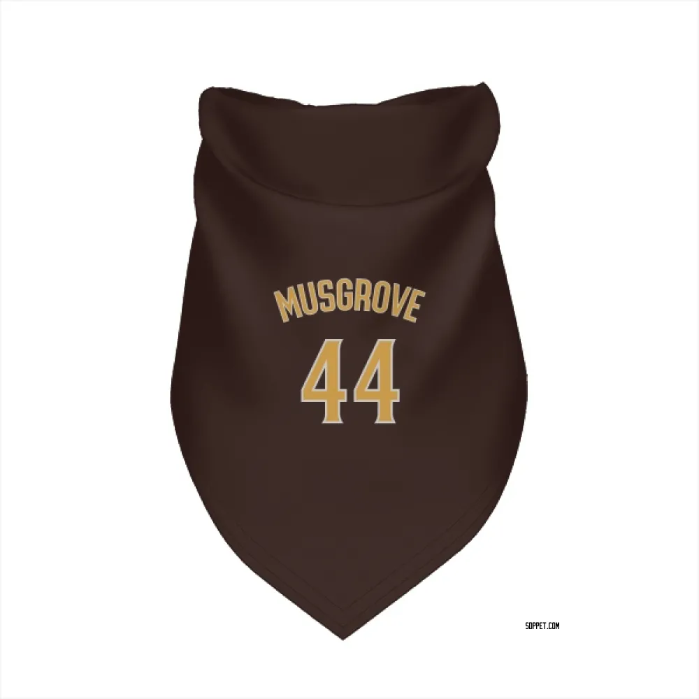 San Diego Padres Joe Musgrove Brown Pet Bandana for Dog & Cat