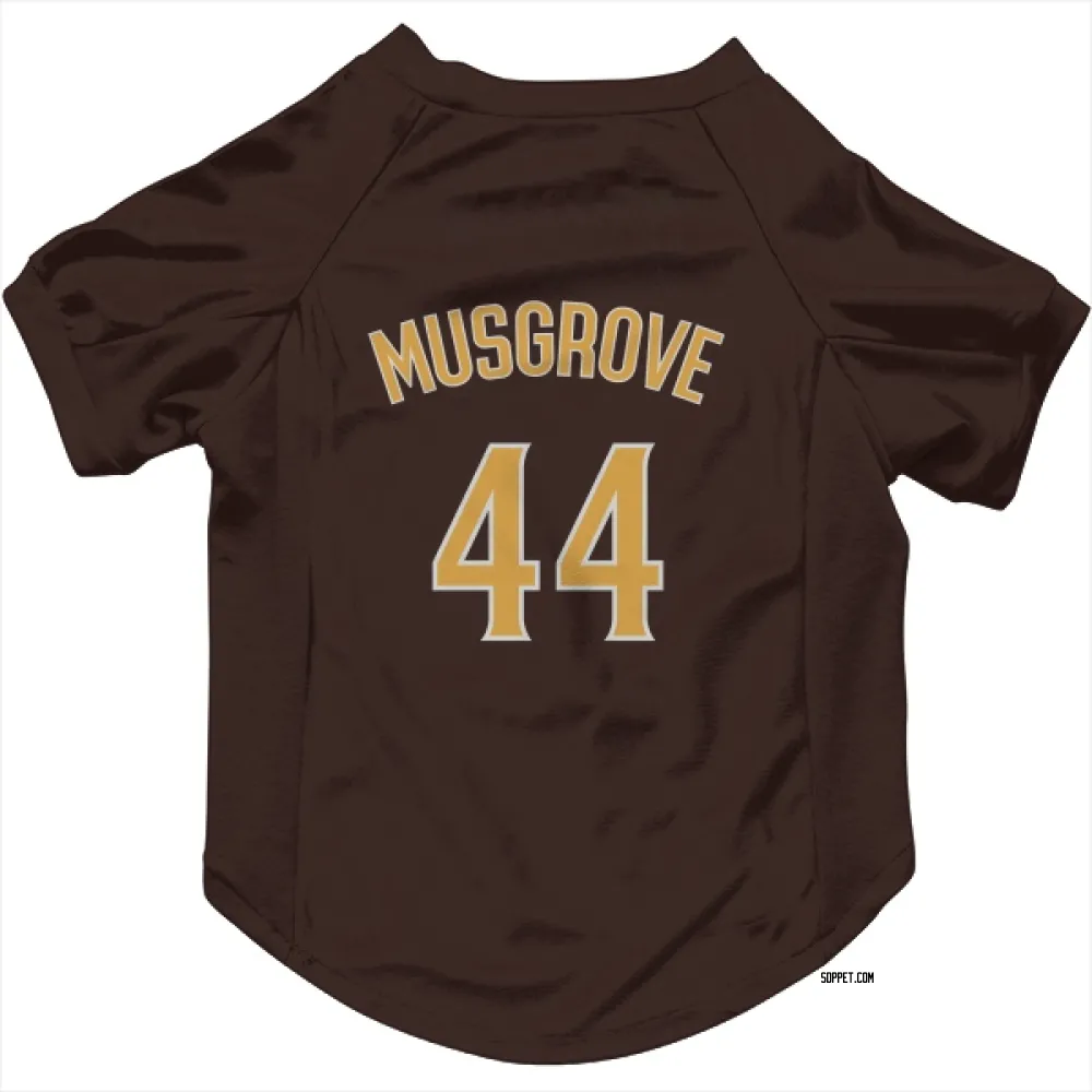 San Diego Padres Joe Musgrove Brown Pet Jersey for Dog & Cat