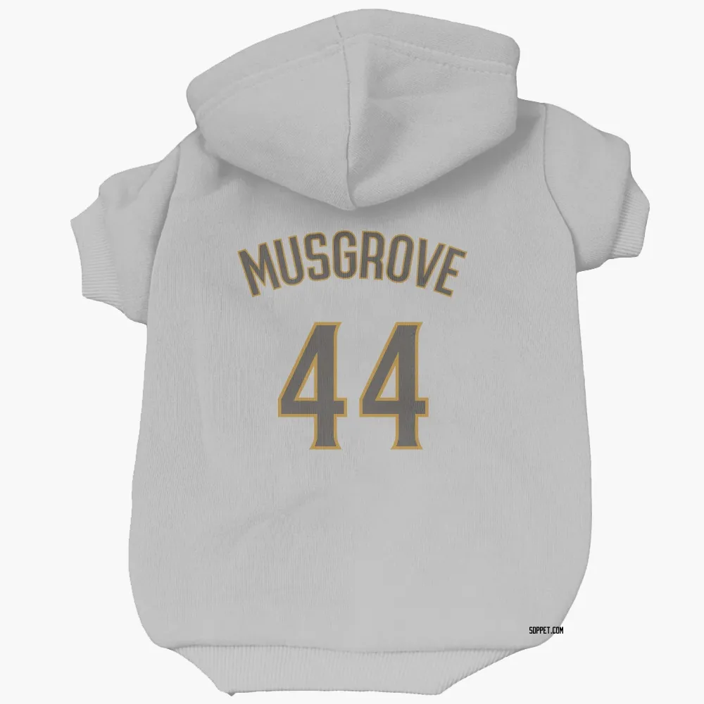 San Diego Padres Joe Musgrove White/Brown Pet Hoodie for Dog & Cat