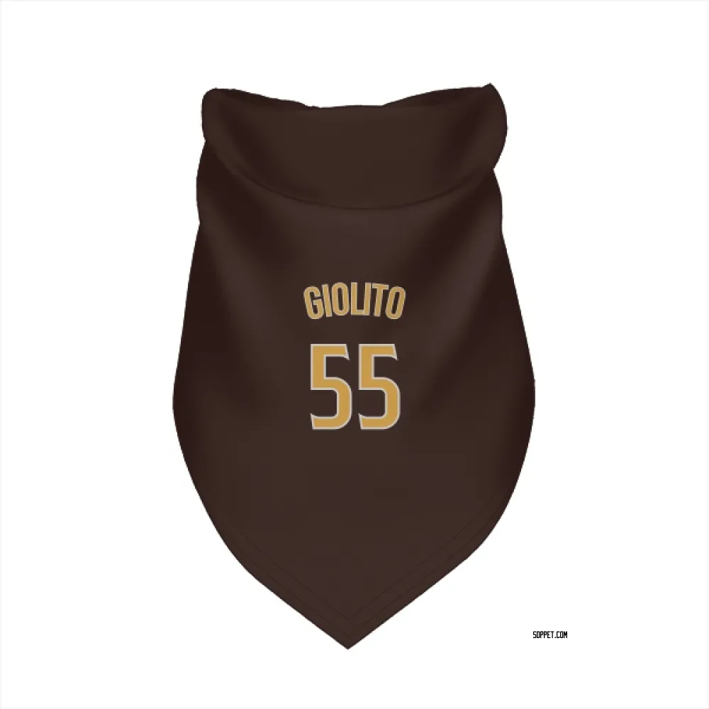 San Diego Padres Lucas Giolito Brown Pet Bandana for Dog & Cat