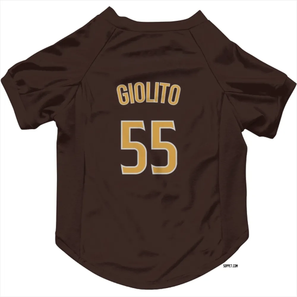 San Diego Padres Lucas Giolito Brown Pet Jersey for Dog & Cat
