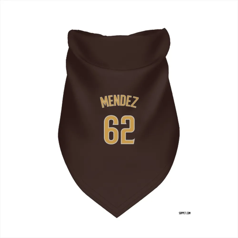 San Diego Padres Miguel Mendez Brown Pet Bandana for Dog & Cat
