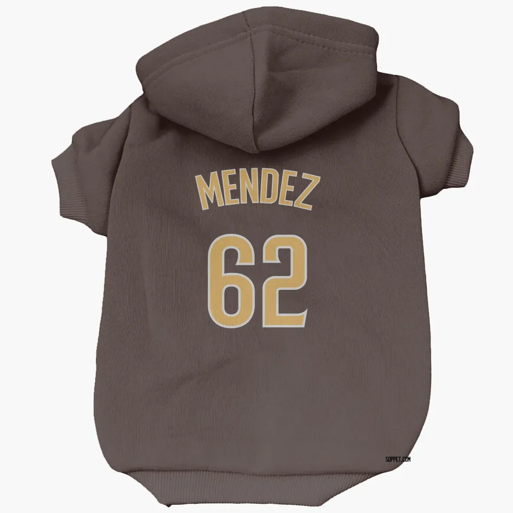 San Diego Padres Miguel Mendez Brown Pet Hoodie for Dog & Cat