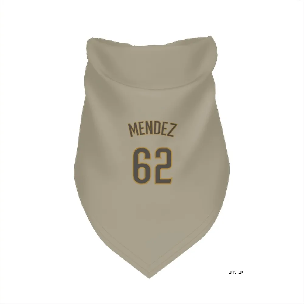 San Diego Padres Miguel Mendez Tan Pet Bandana for Dog & Cat
