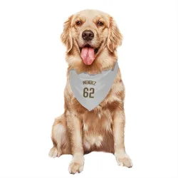 San Diego Padres Miguel Mendez White/Brown Pet Bandana for Dog & Cat
