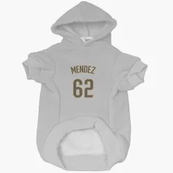 San Diego Padres Miguel Mendez White/Brown Pet Hoodie for Dog & Cat