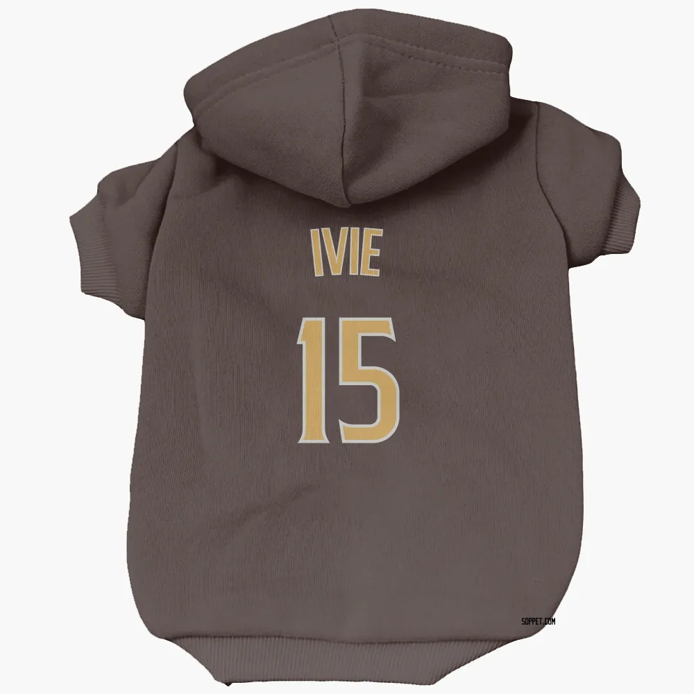 San Diego Padres Mike Ivie Brown Pet Hoodie for Dog & Cat
