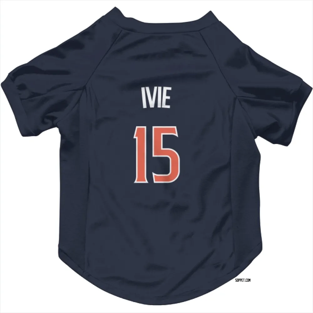 San Diego Padres Mike Ivie Navy Pet Jersey for Dog & Cat