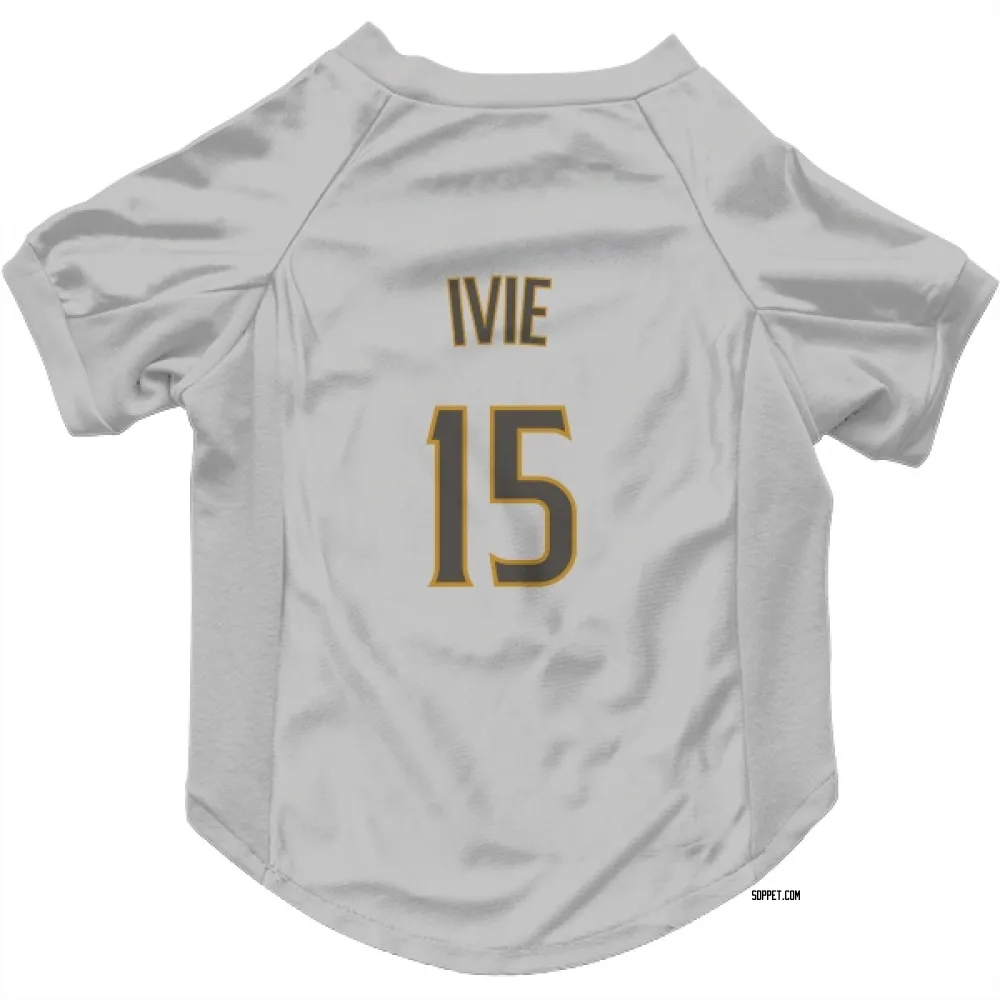 San Diego Padres Mike Ivie White/Brown Pet Jersey for Dog & Cat