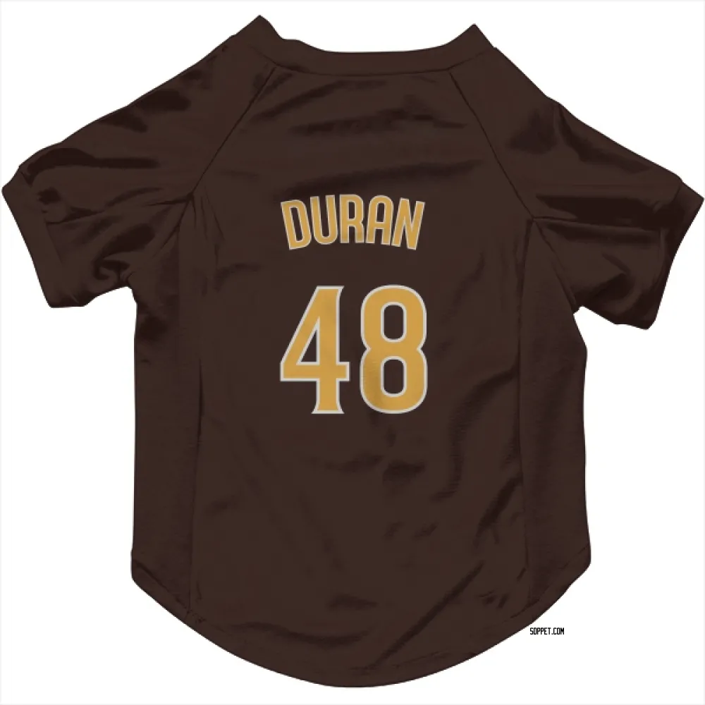 San Diego Padres Rodolfo Duran Brown Pet Jersey for Dog & Cat