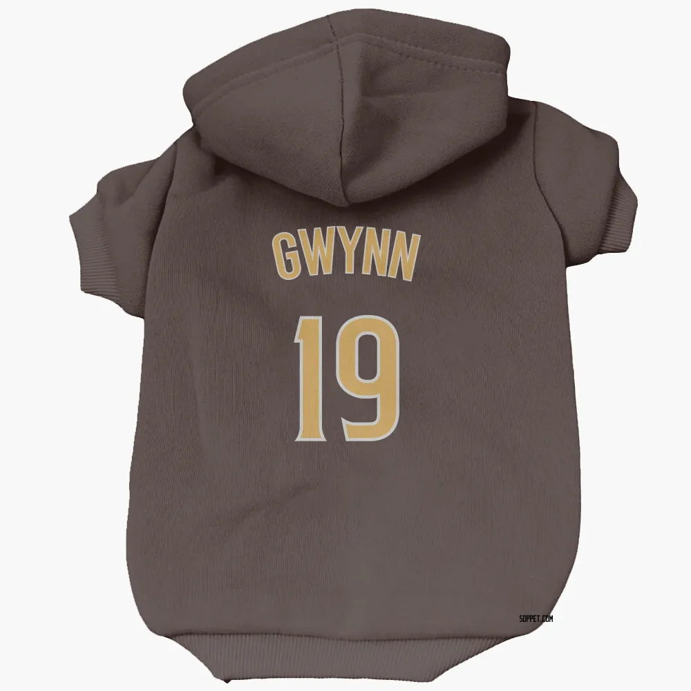 San Diego Padres Tony Gwynn Brown Pet Hoodie for Dog & Cat