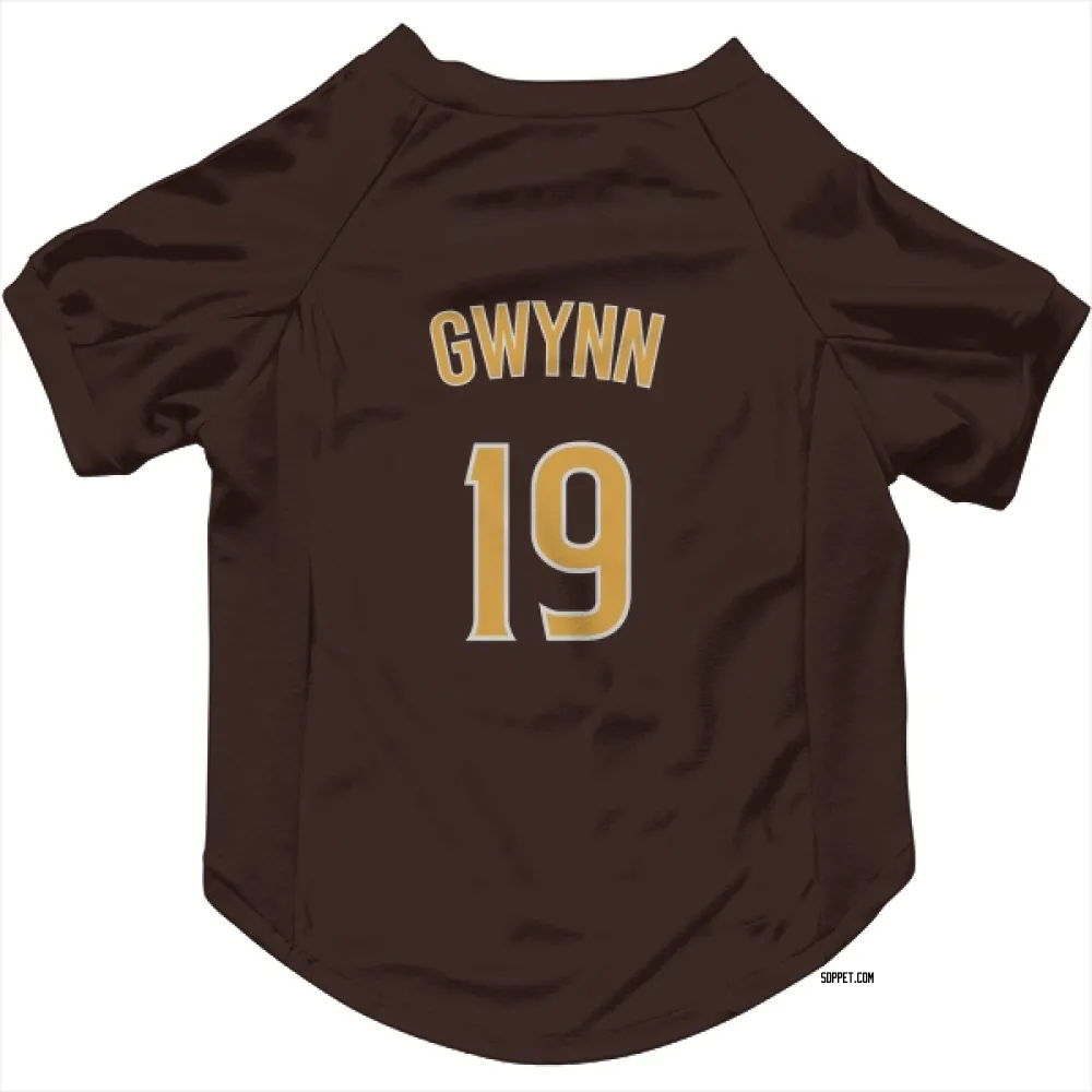 San Diego Padres Tony Gwynn Brown Pet Jersey for Dog & Cat