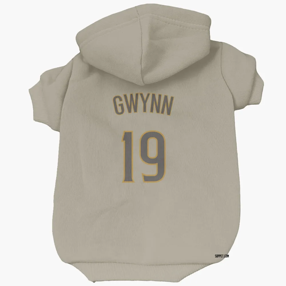 San Diego Padres Tony Gwynn Tan Pet Hoodie for Dog & Cat