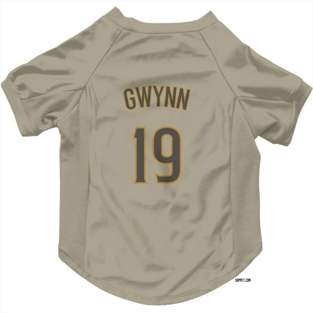 San Diego Padres Tony Gwynn Tan Pet Jersey for Dog & Cat